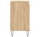 Armoire De Bain Chêne Sonoma 58x33x60 Cm Bois Contreplaqué