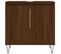 Armoire De Bain Chêne Marron 58x33x60 Cm Bois Contreplaqué