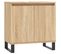 Armoire De Bain Chêne Sonoma 58x33x60 Cm Bois Contreplaqué