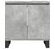 Armoire De Bain Gris Béton 58x33x60 Cm Bois Contreplaqué