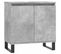 Armoire De Bain Gris Béton 58x33x60 Cm Bois Contreplaqué