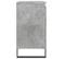 Armoire De Bain Gris Béton 58x33x60 Cm Bois Contreplaqué