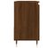 Armoire De Bain Chêne Marron 65x33x60 Cm Bois Contreplaqué