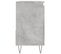 Armoire De Salle De Bain Gris Béton 65x33x60 Cm