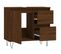 Armoire De Bain Chêne Marron 65x33x60 Cm Bois Contreplaqué