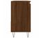 Armoire De Bain Chêne Marron 65x33x60 Cm Bois Contreplaqué