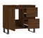 Armoire De Bain Chêne Marron 65x33x60 Cm Bois Contreplaqué