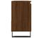 Armoire De Bain Chêne Marron 65x33x60 Cm Bois Contreplaqué