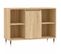 Armoire Salle De Bain Chêne Sonoma 80x33x60cm Bois Contreplaqué