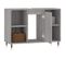 Armoire Salle De Bain Sonoma Gris 80x33x60 Cm Bois Contreplaqué