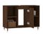 Armoire Salle De Bain Chêne Marron 80x33x60cm Bois Contreplaqué