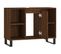 Armoire Salle De Bain Chêne Marron 80x33x60cm Bois Contreplaqué