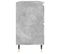 Armoire Salle De Bain Gris Béton 80x33x60cm Bois Contreplaqué