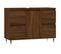 Armoire Salle De Bain Chêne Marron 80x33x60cm Bois Contreplaqué