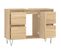 Armoire Salle De Bain Chêne Sonoma 80x33x60cm Bois Contreplaqué