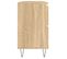 Armoire Salle De Bain Chêne Sonoma 80x33x60cm Bois Contreplaqué