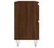 Armoire Salle De Bain Chêne Marron 80x33x60cm Bois Contreplaqué