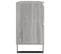 Armoire Salle De Bain Sonoma Gris 80x33x60 Cm Bois Contreplaqué