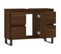 Armoire Salle De Bain Chêne Marron 80x33x60cm Bois Contreplaqué