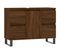 Armoire Salle De Bain Chêne Marron 80x33x60cm Bois Contreplaqué