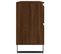 Armoire Salle De Bain Chêne Marron 80x33x60cm Bois Contreplaqué