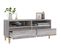 Meuble TV Sonoma Gris 100x34,5x44,5 Cm Bois Contreplaqué