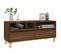 Meuble TV Chêne Marron 100x34,5x44,5 Cm Bois Contreplaqué