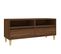 Meuble TV Chêne Marron 100x34,5x44,5 Cm Bois Contreplaqué