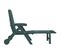 Chaise Longue Pliable Avec Roues Vert Pp