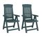 Chaises Inclinables De Jardin Lot De 2 Vert Pp