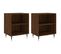 Tables De Chevet 2pcs Chêne Marron 40x30x50cm Bois Contreplaqué