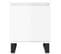 Tables De Chevet 2pcs Blanc Brillant 40x30x50cm Bois Ingénierie