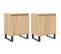 Tables De Chevet 2pcs Chêne Sonoma 40x30x50cm Bois Contreplaqué