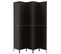 Paravent 5 Panneaux Noir 205x180cm Hyacinthe D'eau