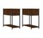 Tables De Chevet 2pcs Chêne Marron 30x60x60cm Bois D'ingénierie