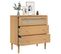 Commode Senja Aspect De Rotin Marron Bois De Pin Solide