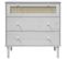 Commode Senja Aspect De Rotin Blanc Bois De Pin Solide