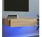 Meuble TV Avec Éclairage LED Chêne Sonoma 60x35x15,5 Cm