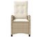 Chaises Inclinables De Jardin Lot De 2 Et Coussins Beige Rotin