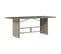 Table De Jardin Dessus En Verre Gris Clair 190x80x74 Cm