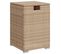 Table d'appoint - Coffre de jardin - Cache Bouteille De gaz beige 40x40x60 Cm