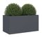 Jardinière Anthracite 62x30x29 Cm Acier Laminé à Froid