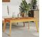 Table basse De Jardin 100x55x45 Cm Bois Massif D'acacia