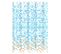 Rideau De Douche Avec Mosaïque Bleu-orange 200x180x0,2 Cm