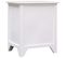 Lot De 2 Tables De Chevet - Tables De Nuit Avec 2 Tiroirs Blanc