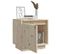 Table De Chevet, Table De Nuit, Meuble De Rangement 40x30x40 Cm Bois De Pin Solide