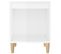 Table De Chevet,table De Nuit,meuble De Rangement Blanc Brillant 40x35x50 Cm Bois D’ingénierie