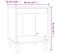 Table De Chevet,table De Nuit,meuble De Rangement Blanc Brillant 40x35x50 Cm Bois D’ingénierie