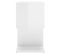 Table De Chevet Table De Nuit Meuble De Rangement Blanc Brillant 50x30x51,5 Cm Aggloméré