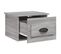 Table De Chevet Murale - Table De Nuit Sonoma Gris 41,5x36x28 Cm